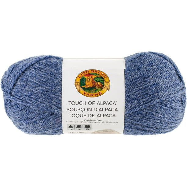 Lion Brand Yarn 674-109 Touch Of Alpaca Yarn Blue